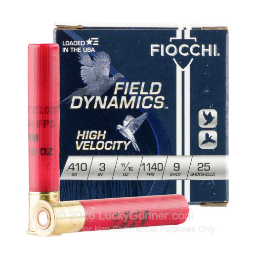 410 Bore - 3" 11/16oz. #9 Shot - Fiocchi - 250 Rounds