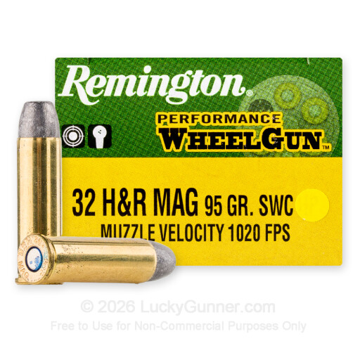 32 H&R Magnum - 95 Grain SWC - Remington Performance WheelGun - 20 Rounds