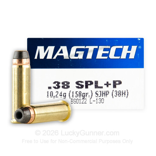 38 Special - +P 158 Grain SJHP - Magtech - 50 Rounds