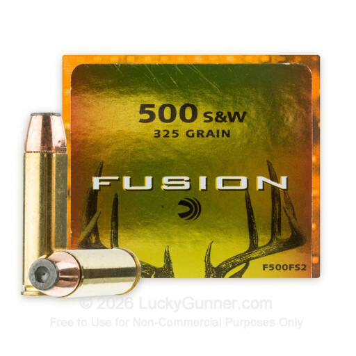 500 S&W Magnum - 325 gr Fusion - Federal Fusion - 20 Rounds