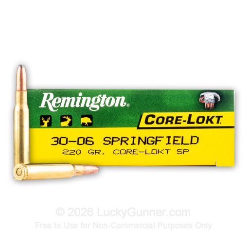 30-06 - 220 Grain SP - Remington Core-Lokt - 20 Rounds