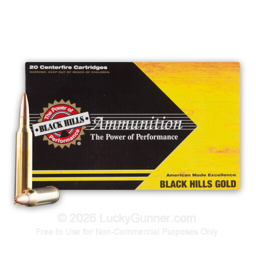7mm Rem Mag - 140 Grain Barnes TSX HP - Black Hills Gold - 20 Rounds