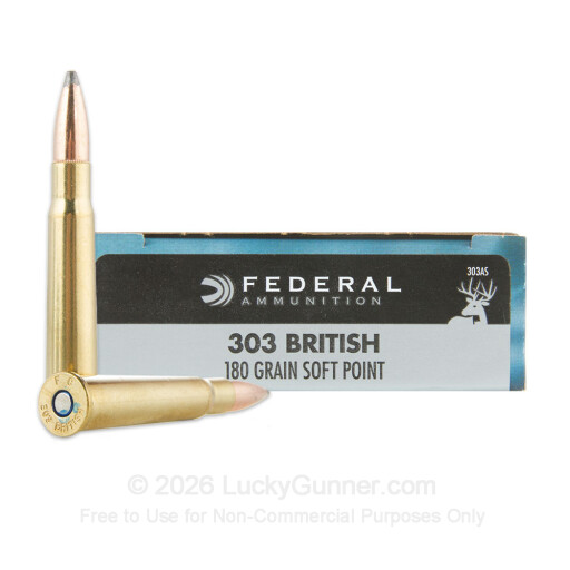 303 British - 180 Grain JSP - Federal Power-Shok - 20 Rounds