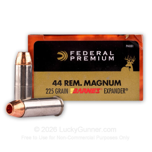 44 Mag - 225 Grain Barnes Expander - Federal Vital-Shok - 20 Rounds