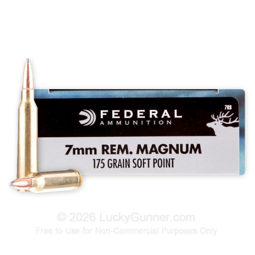 7mm Remington Magnum - 175 Grain JSP - Federal - 20 Rounds