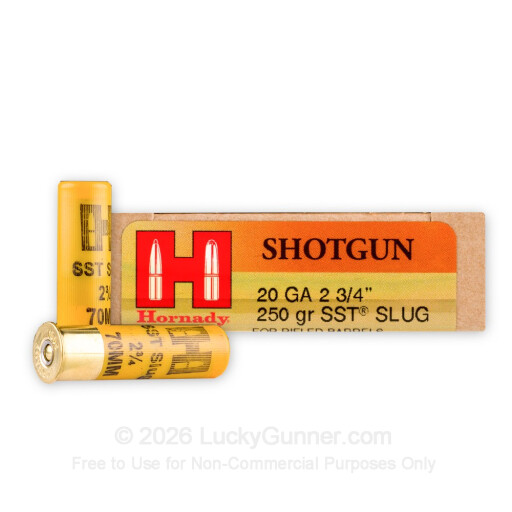 Hornady SST Shotgun Slugs - 20 Gauge - 2-3/4" - 250 Grain - 5 Rounds