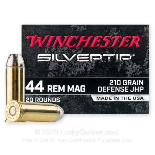 44 Mag - 210 Grain JHP - Winchester Silvertip - 20 Rounds