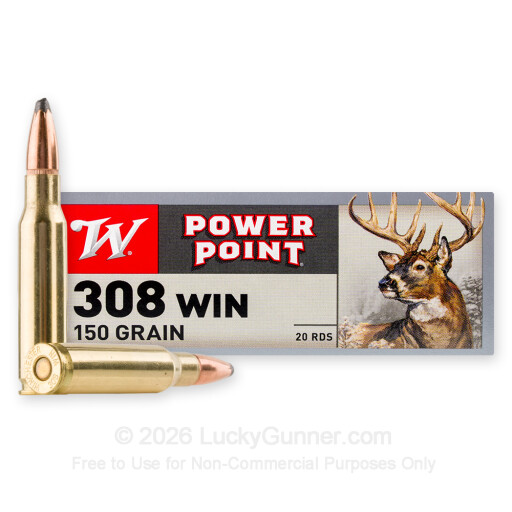 308 - 150 Grain PowerPoint - Winchester Super-X - 200 Rounds