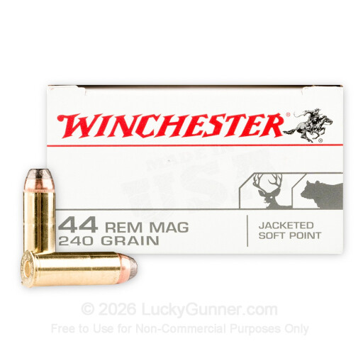 44 Mag - 240 Grain JSP - Winchester - 500 Rounds