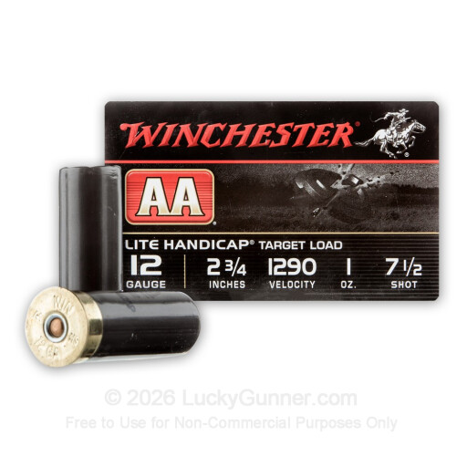 12 Gauge - 2-3/4" 1oz. #7.5 Shot - Winchester AA - 250 Rounds
