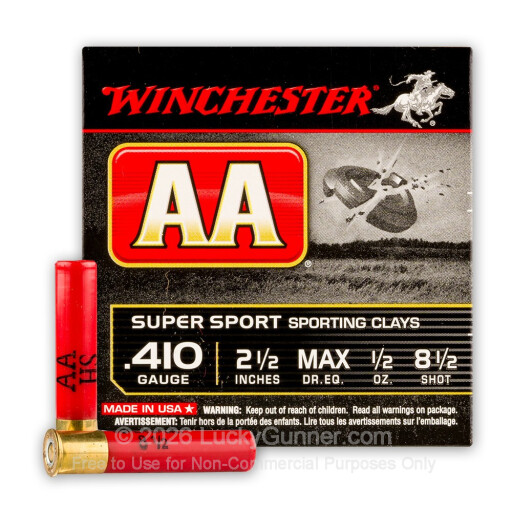 410 Bore - 2-1/2" 1/2oz. #8.5 Shot - Winchester AA - 250 Rounds