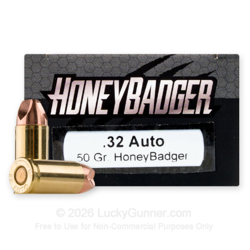 32 ACP - 50 Grain HoneyBadger - Black Hills - 20 Rounds