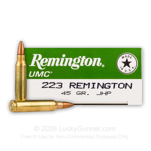 223 Rem - 45 gr JHP - Remington - 200 Rounds