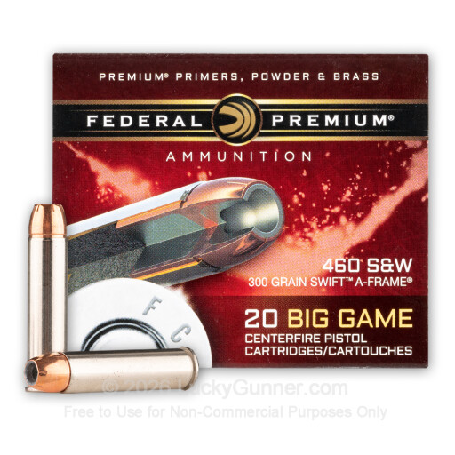 460 S&W - 300 Grain Swift A-Frame - Federal Vital-Shok - 20 Rounds