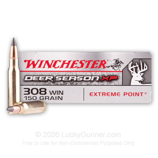 308 - 150 gr Polymer Tipped - Winchester Deer Season XP - 20 Rounds