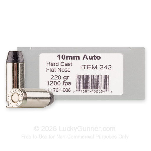 10mm Auto - 220 Grain Hard Cast - Underwood - 20 Rounds