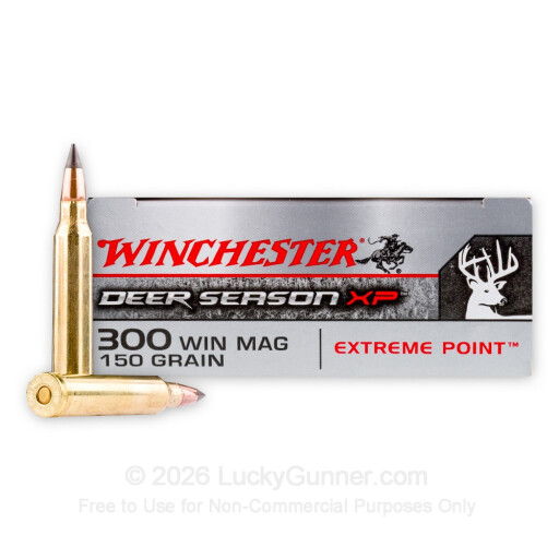 300 Win Mag - 150 Grain Polymer Tip  - Winchester Deer Season XP - 20 Rounds