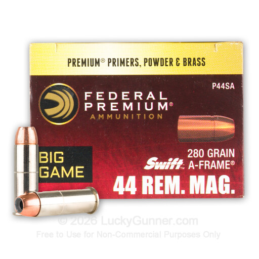 44 Mag - 280 Grain Swift A-Frame - Federal - 20 Rounds