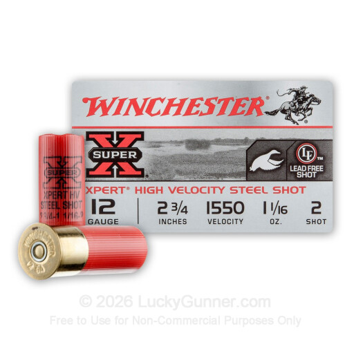 12 Gauge - 2-3/4" #2 Shot - Winchester Super-X Waterfowl - 25 Rounds