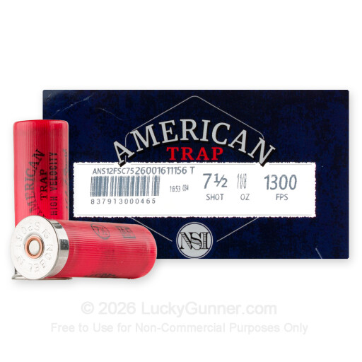 12 Gauge - 2 3/4" 1 1/8 oz. #7 Shot - NSI Target NobelSport - 25 Rounds