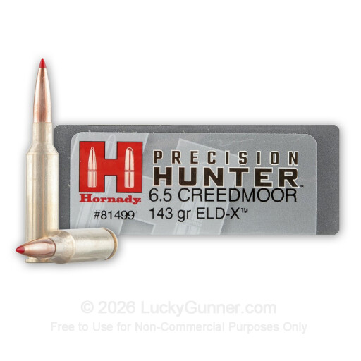 6.5 Creedmoor - 143 Grain ELD-X - Hornady Precision Hunter - 200 Rounds