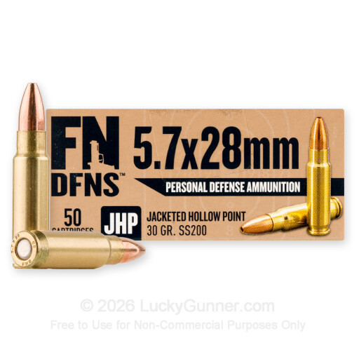 5.7x28mm - 30 Grain JHP - FN Herstal - 500 Rounds