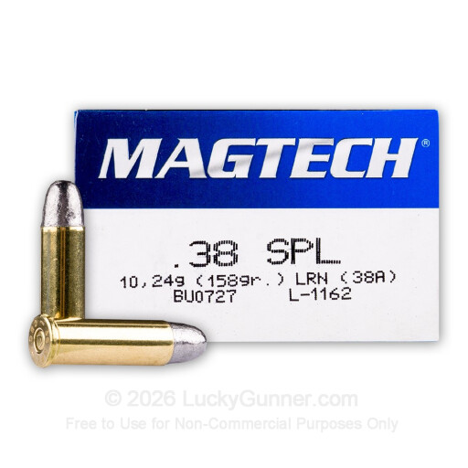 38 Special - 158 Grain LRN - Magtech - 1000 Rounds