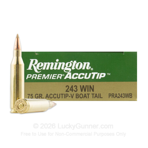 243 Win - 75 gr AccuTip - Remington Premier - 20 Rounds