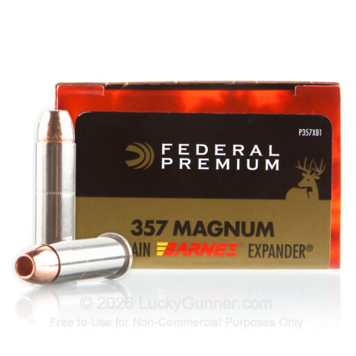 357 Mag - 140 Grain Barnes Expander HP - Federal Vital-Shok - 20 Rounds