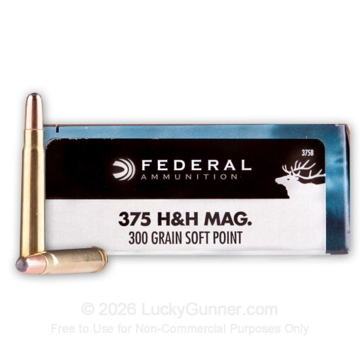 375 H&H - 300 gr SP - Federal Power-Shok - 20 Rounds
