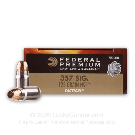 357 Sig - 125 Grain HST JHP - Federal Tactical LE - 50 Rounds