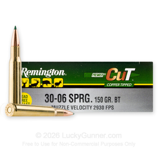 30-06 - 150 Grain Copper Tipped - Remington Premier CuT - 20 Rounds