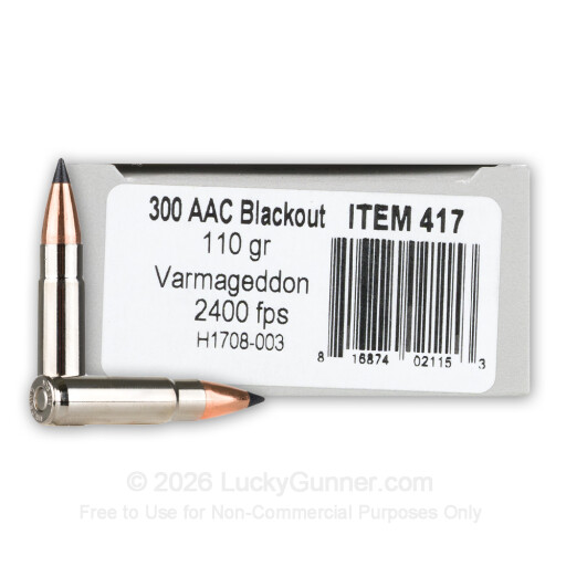 300 AAC Blackout - 110 Grain Polymer Tip - Underwood - 20 Rounds
