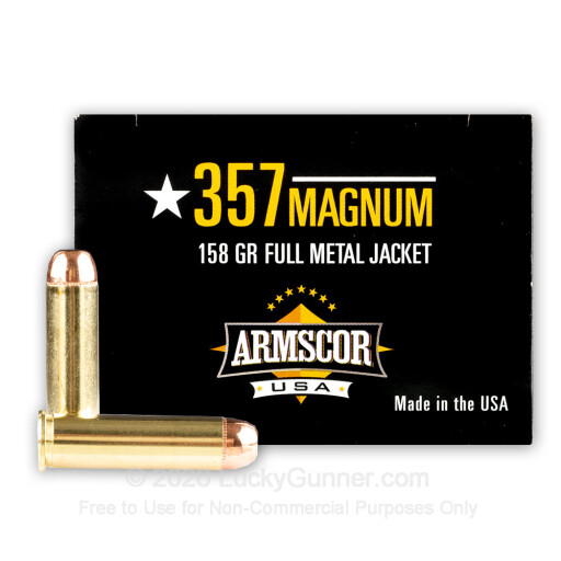 357 Mag - 158 Grain FMJ - Armscor USA - 50 Rounds