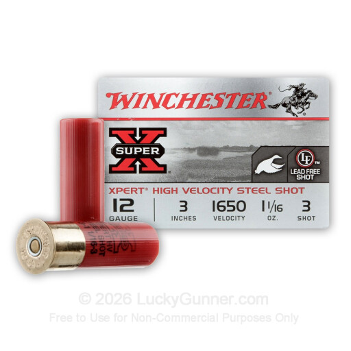 12 Gauge - 3" #3 Shot - Winchester Super-X Waterfowl - 25 Rounds