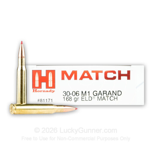 30-06 - 168 Grain ELD Match - Hornady Vintage Match - 20 Rounds