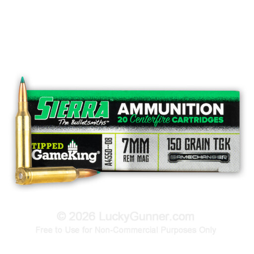 7mm Rem Mag - 150 Grain GameChanger - Sierra - 20 Rounds