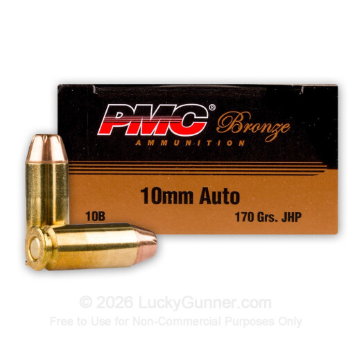 10mm Auto - 170 Grain JHP - PMC - 25 Rounds