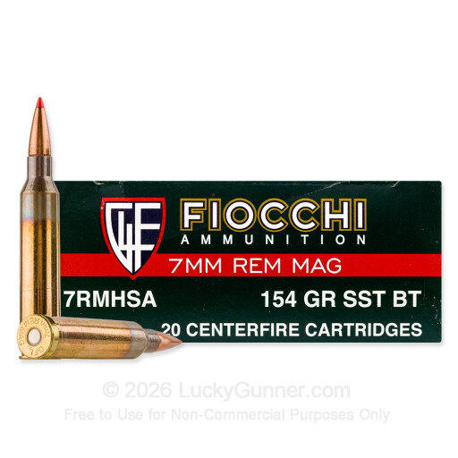 7mm Remington Magnum - 154 Grain SST - Fiocchi Hyperformance - 20 Rounds