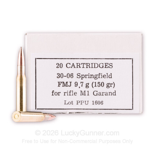 30-06 - 150 gr FMJ - (M1 Garand) - Prvi Partizan - 20 Rounds