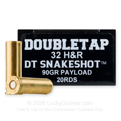 32 H&R Magnum - 90 Grain #9 Shot/Hardcast Wadcutter - Doubletap SnakeShot - 20 Rounds