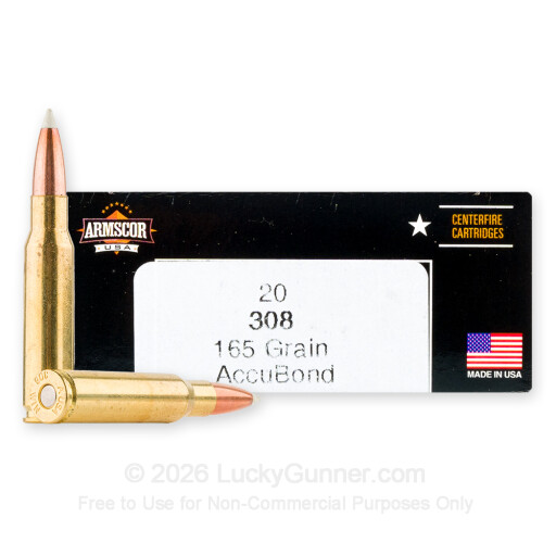 308 - 165 Grain AccuBond - Armscor USA - 20 Rounds