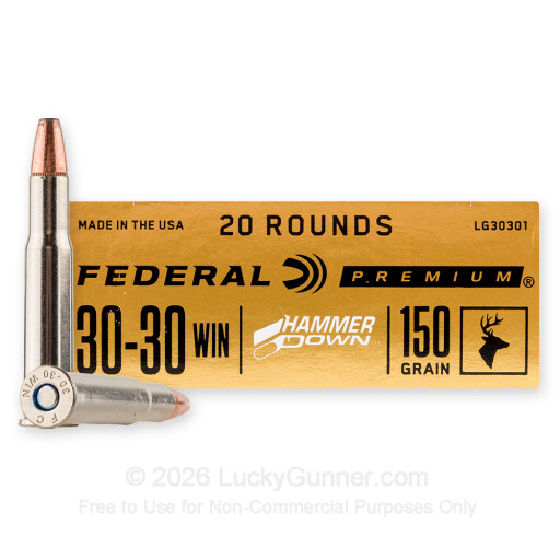 30-30 - 150 Grain Bonded SP - Federal HammerDown - 200 Rounds