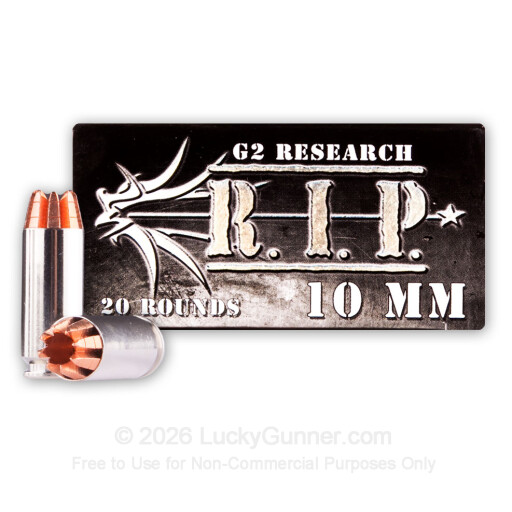 10mm Auto - 115 Grain RIP HP - G2 Research - 20 Rounds