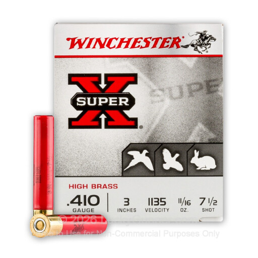 410 Bore - 3" 11/16oz. #7.5 Shot - Winchester Super-X - 250 Rounds