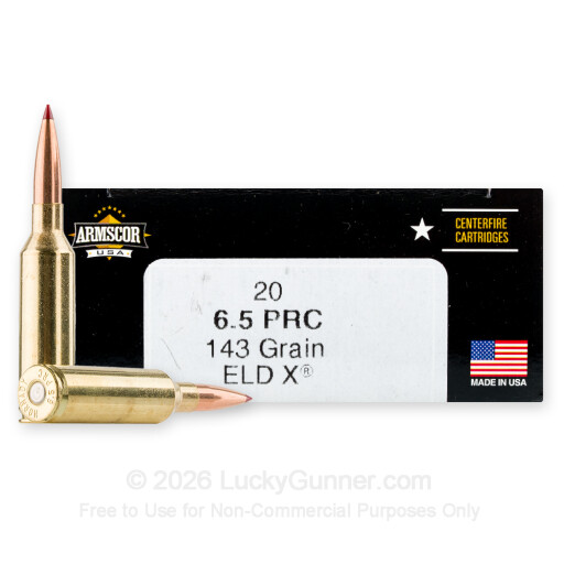 6.5 PRC - 143 Grain ELD-X - Armscor USA - 20 Rounds