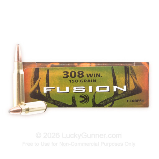 308 - 150 Grain Fusion - Federal Fusion - 20 Rounds
