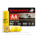 Bulk 20 Gauge 2 3/4" Winchester AA Target #8 Lead Shot Ammo For Sale At Lucky Gunner - 250 Rounds