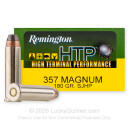357 Mag - 180 Grain SJHP - Remington HTP - 20 Rounds
