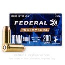 Federal Power-Shok 10mm Auto Ammo For Sale - 200 Grain JHP - 20 Rounds